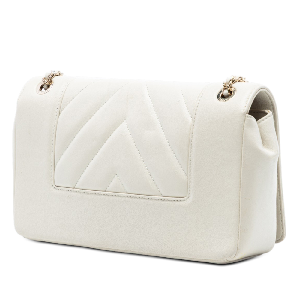 Pre-Loved Chanel Medium Chevron Sheepskin Mademoiselle Vintage Flap - Picture 2 of 7